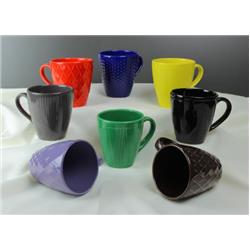 CeraLine Lyra Mug Seramik Kupa 10cm 350 ml 24lü -Karma Renk-