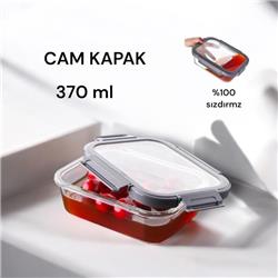 Gönül G3359 Cam Kapaklı Isıya Dayanıklı Cam Saklama Kabı 370ml